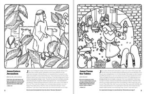 Hear the Shouts: Hosanna! Crucify! Alleluia! Holy Week coloring book - Image 2